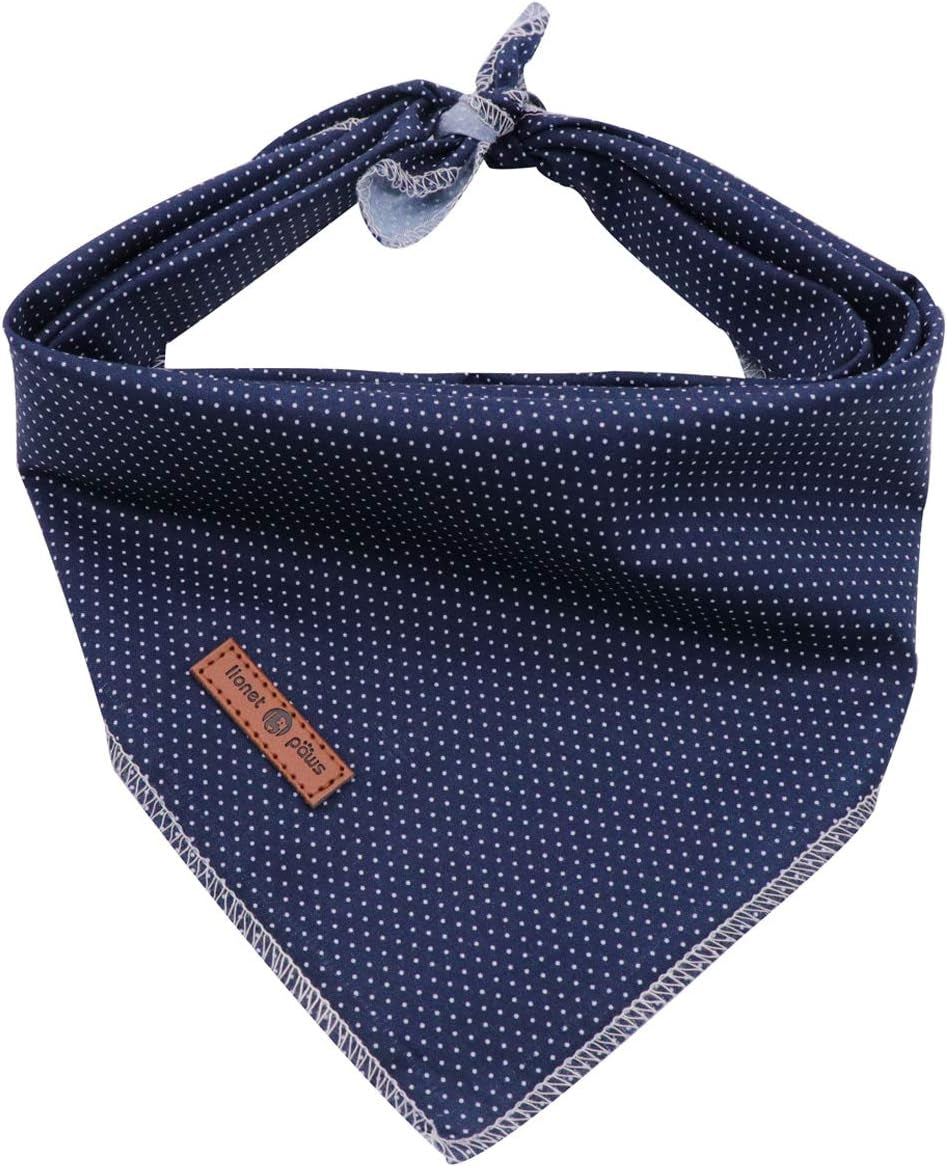 Dog Bandana for Small Medium Large Dogs, Cat Kerchief Blue DOIT