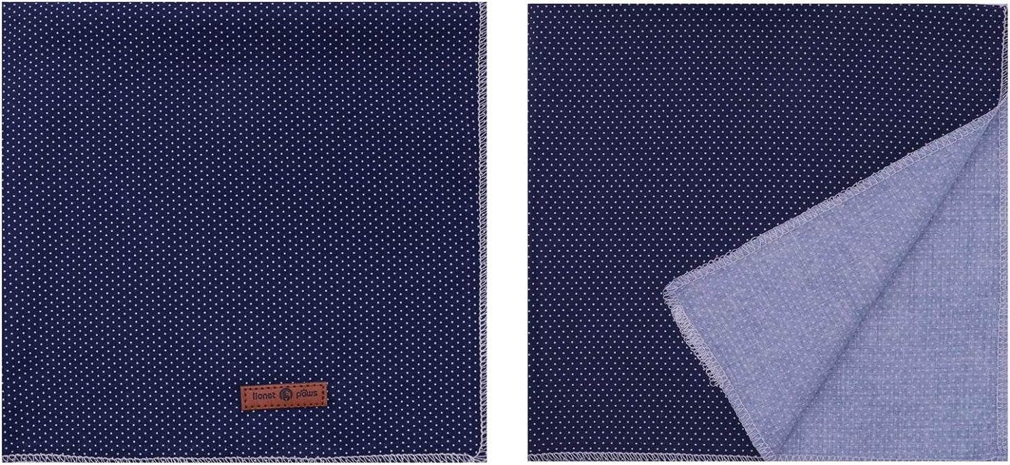 Dog Bandana for Small Medium Large Dogs, Cat Kerchief Blue DOIT